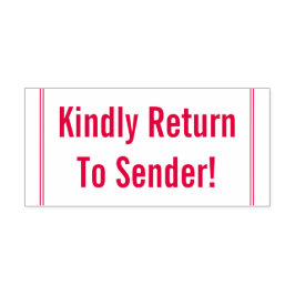 Gewone "Vriendelijk Retour Afzender!" Stempel