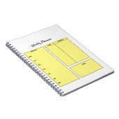 gewone wekelijkse planner voor een lijsttaaknotebo notitieboek (Rechterzijde)