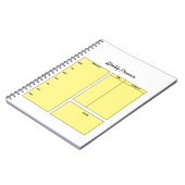 gewone wekelijkse planner voor een lijsttaaknotebo notitieboek (Linkerzijde)