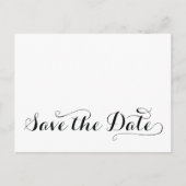 Gewone witte Save The Dates-ansichtkaarten Aankondigingskaart (Voorkant)