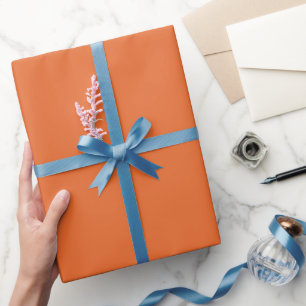 Gewone Wortel Crush Oranje Kleur Schakering Toon Cadeaupapier