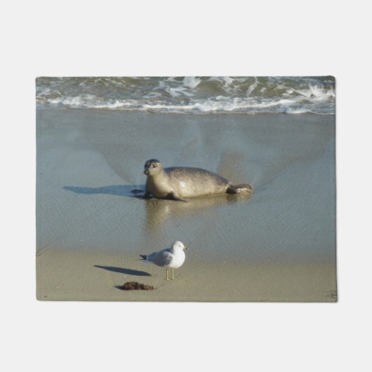 Gewone zeehond bij La Jolla Californië Deurmat (Voorkant)