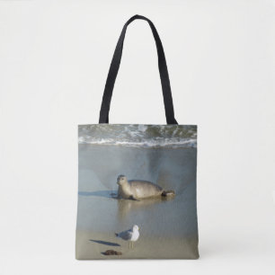 Gewone zeehond bij La Jolla Californië Tote Bag