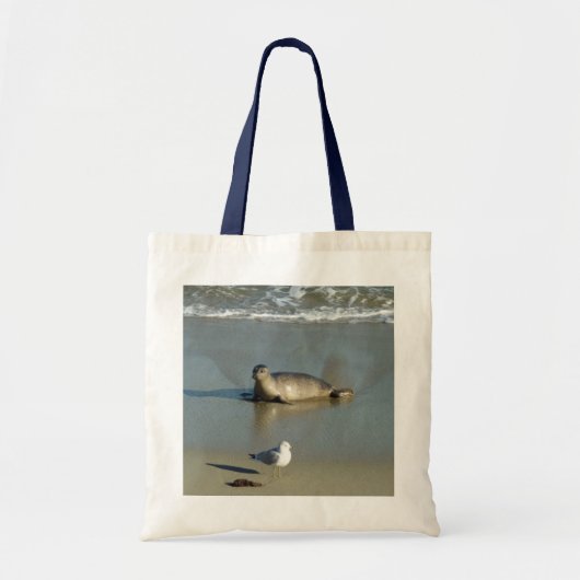 Gewone zeehond bij La Jolla Californië Tote Bag (Voorkant)