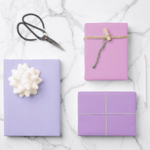 Gewone zeep Orchidee Wisteria Paarse Tinten 3 Tint Inpakpapier Vel