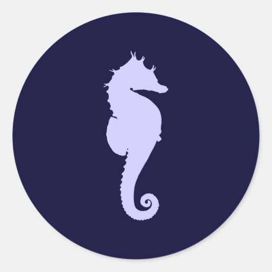 Gewone Zeepaard Ronde Sticker (Voorkant)