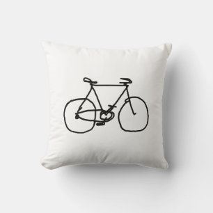 gewone zwarte fiets kussen