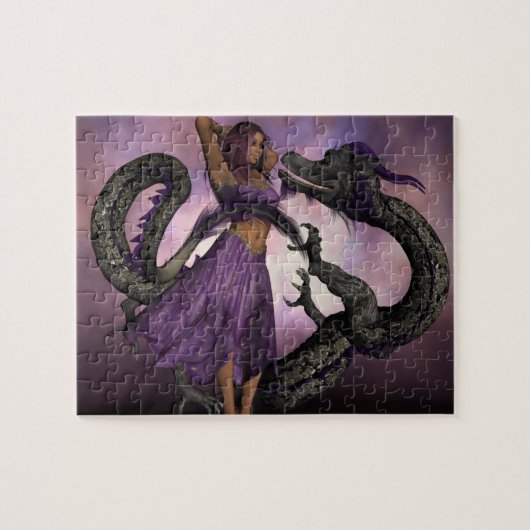 Gewonnen door de draak legpuzzel (Horizontaal)