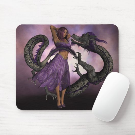 Gewonnen door de draak muismat (Met muis)