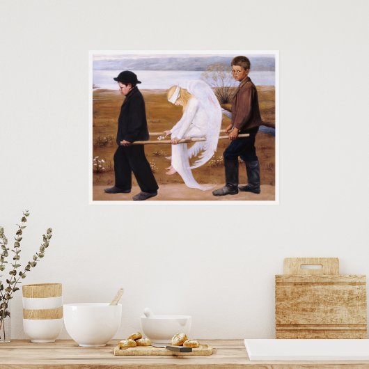 Gewonnen engel van Hugo Simberg Favorite CC1254 XL Poster (Keuken)