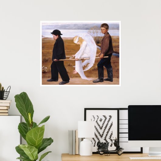 Gewonnen engel van Hugo Simberg Favorite CC1254 XL Poster (Thuiskantoor)