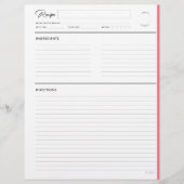 Gewonnen geadresseerde met notities Modern Roze Le (Voorkant)