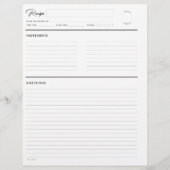 Gewonnen geadresseerde pagina's Modern B&W-letterf (Achterkant)