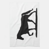 gewonnen paard keukenhanddoek (Verticaal)