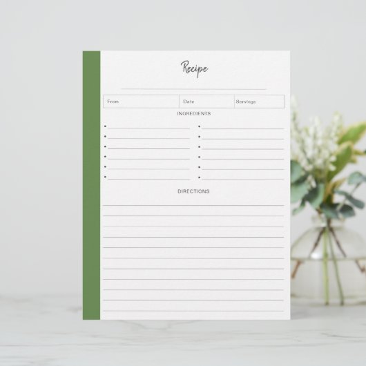 Gewonnen pagina's in briefvorm | Tropisch (Staand voorkant)