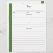 Gewonnen pagina's in briefvorm | Tropisch (Voorkant / Achterkant)