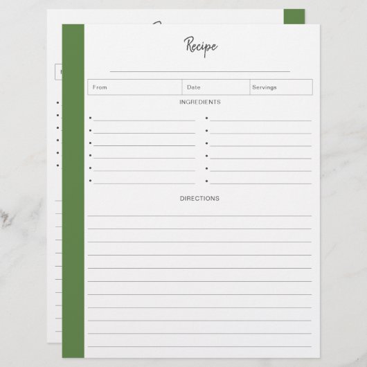 Gewonnen pagina's in briefvorm | Tropisch (Voorkant / Achterkant)