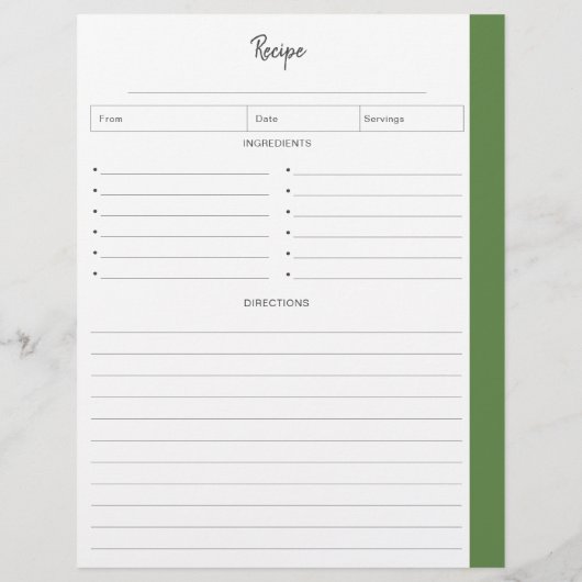 Gewonnen pagina's in briefvorm | Tropisch (Achterkant)