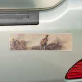 Gewonnen soldaat na de slag (oorlogsscène) bumpersticker (Op auto)