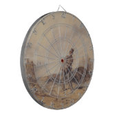 Gewonnen soldaat na de slag (oorlogsscène) dartbord (Voorkant Links)