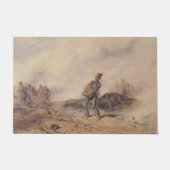 Gewonnen soldaat na de slag (oorlogsscène) deurmat (Voorkant)