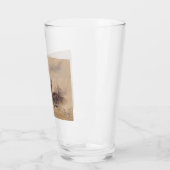 Gewonnen soldaat na de slag (oorlogsscène) glas (Links)