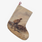 Gewonnen soldaat na de slag (oorlogsscène) grote kerstsok (Voorkant (Hangend))