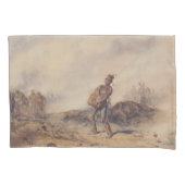 Gewonnen soldaat na de slag (oorlogsscène) kussensloop (Voorkant-Links)