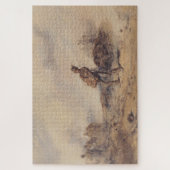 Gewonnen soldaat na de slag (oorlogsscène) legpuzzel (Verticaal)