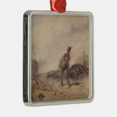 Gewonnen soldaat na de slag (oorlogsscène) metalen ornament (Rechts)