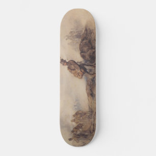 Gewonnen soldaat na de slag (oorlogsscène) persoonlijk skateboard