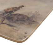 Gewonnen soldaat na de slag (oorlogsscène) snijplank (Hoek)