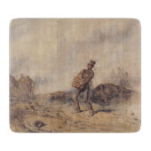 Gewonnen soldaat na de slag (oorlogsscène) snijplank (Voorkant)