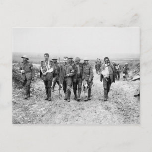 Gewonnen soldaten uit de Eerste Wereldoorlog (19 j Briefkaart