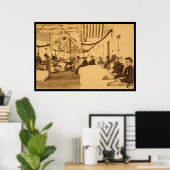 Gewonnen zolders in Armory Square Hospital DC 1864 Poster (Thuiskantoor)