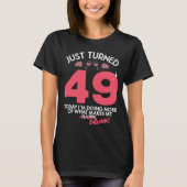 Gewoon 49 wijn Drink 49e verjaardag Drink G T-shirt (Voorkant)