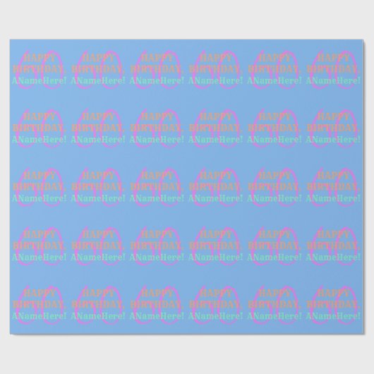 Gewoon 60e verjaardag inpakpapier (Vlak)