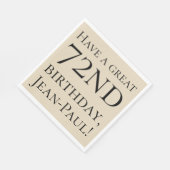 Gewoon 72e verjaardag papieren servetten (Hoek)