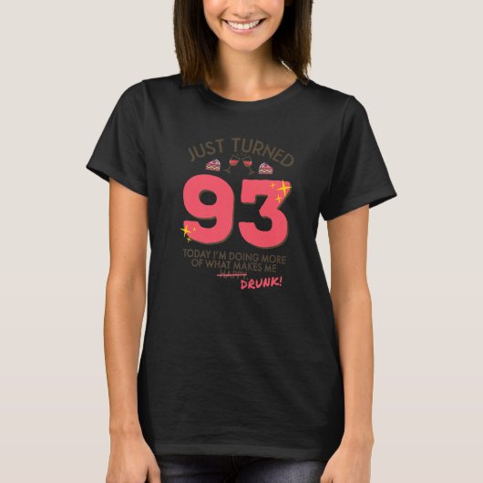 Gewoon 93 wijn Drink 93 september Drink G T-shirt (Voorkant)