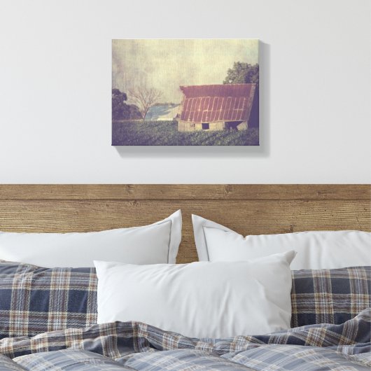 Gewoon aan het lijven canvas afdruk (Insitu (Slaapkamer))