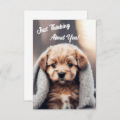 Gewoon aan je denken Kaart.. Bedankkaart (Voorkant / Achterkant)