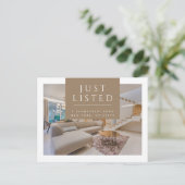 Gewoon aangeboden modern Briefkaart onroerend goed (Staand voorkant)