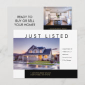 Gewoon aangeboden modern Briefkaart onroerend goed (Voorkant / Achterkant)