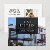 Gewoon aangeboden modern Briefkaart onroerend goed (Voorkant / Achterkant)