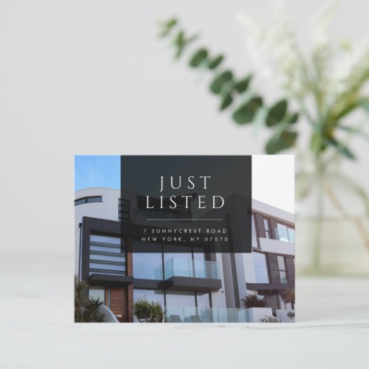 Gewoon aangeboden modern Briefkaart onroerend goed (Staand voorkant)