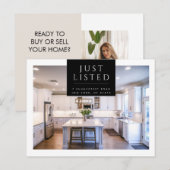 Gewoon aangeboden modern Briefkaart onroerend goed (Voorkant / Achterkant)