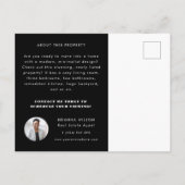 Gewoon aangeboden nieuwe vastgoedmarketing voor on briefkaart (Achterkant)