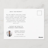 Gewoon aangeboden onroerend goed 3 Fotomarketing Briefkaart (Achterkant)