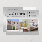 Gewoon aangeboden onroerend goed 3 Fotomarketing Briefkaart (Voorkant / Achterkant)