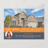 GEWOON AANGEBODEN Review Foto Real Estate Marketin Briefkaart (Voorkant)